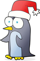 cartoon christmas penguin