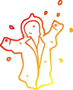 warm gradient coat cartoon style clip art preview