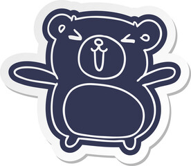 cartoon sticker kawaii cute teddy bear