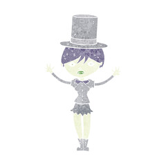 cartoon halloween vampire girl