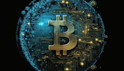 Bitcoin Illustration - AI generative