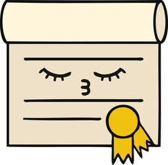 cute cartoon certificate