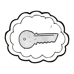 texture cartoon door key