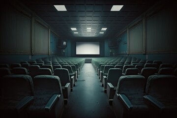 Fototapeta premium Empty movie theatre