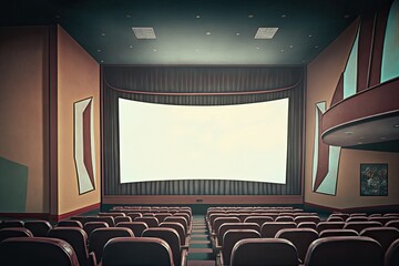 Obraz premium Empty movie theatre