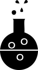 flat symbol chemistry tube