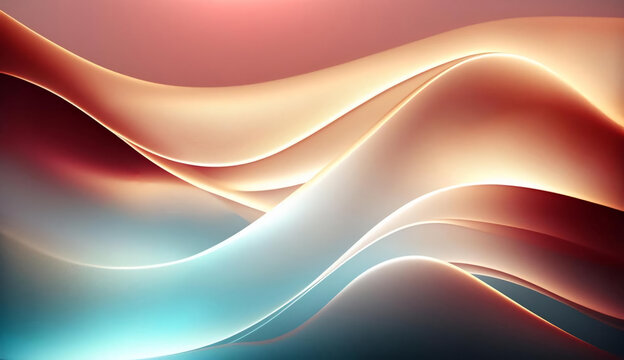 Abstract Background. Abstract Light Background. Abstract 3D Background. Abstract Fluid Wave 3D Background. Gradient design element for backgrounds, banners, wallpapers, posters and covers. © AR Design