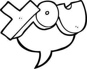 speech bubble cartoon you symbol