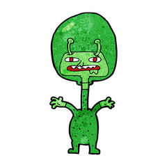 cartoon space alien