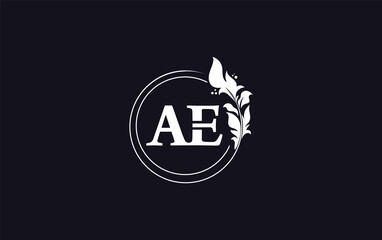 Golden leaf and circle logo design. Golden beauty and business symbol and alphabets design 