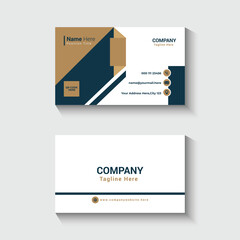 Abstract business card, Modern business card template with shapes