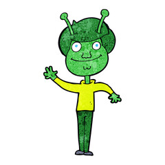 cartoon space alien