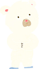 cartoon polar bear cub