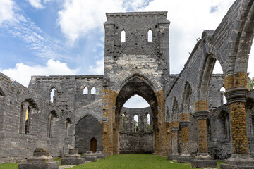 The Unifinished Church, begun in 1874, in St. George, Bermuda, now considered a Gothic ruin