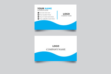 Business card design, Clean professional business card template, visiting card, abstract business card template color. Minimal Business Card Mockup.
