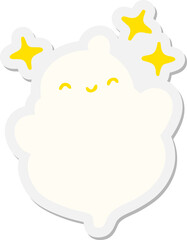 cute halloween ghost sticker