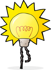 cartoon light bulb