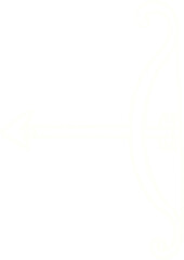 Bow Arrow Chalk Drawing