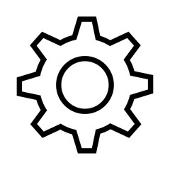 setting business icon with black outline style. business, icon, checklist, symbol, document, vector, report. Vector illustration