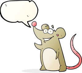 speech bubble cartoon mouse
