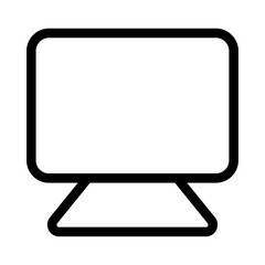 computer business icon with black outline style. business, vector, group, icon, set, symbol, people. Vector illustration