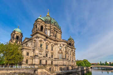 Fototapeta na wymiar Berlin Germany, city skyline at Berlin Cathedral (Berliner Dom) and Spree River