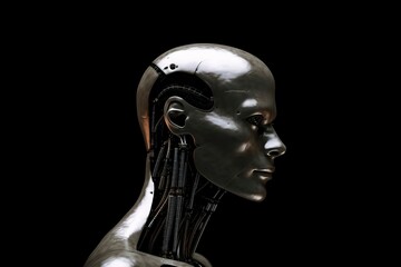 Advanced artificial intelligence for the future rise. Futurestic Robots. AI. Generative Ai
