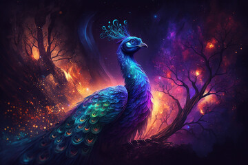 Spirit Animal - Peacock, Generative AI