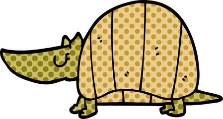 cartoon doodle armadillo