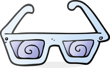 cartoon 3D glasses