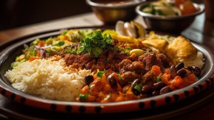 Arabic and Middle Eastern dish. Generative AI