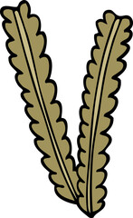 Fototapeta premium cartoon doodle wheat