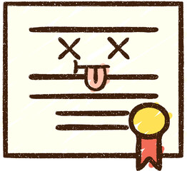 Certificate Chalk Drawing