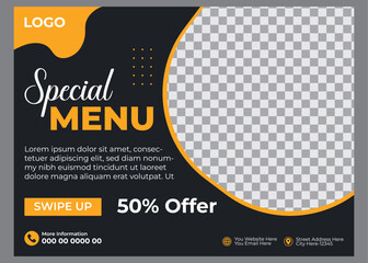 Food menu template for food restaurant