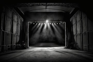 Obraz premium Empty concert stage