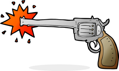 cartoon firing gun