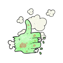 textured cartoon zombie hand