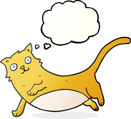 thought bubble cartoon cat