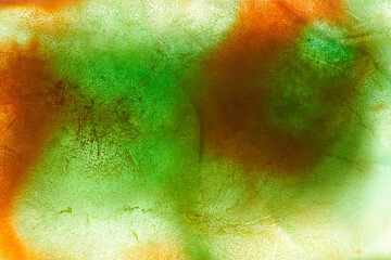 Frozen Ice with colors pigments grunge background texture