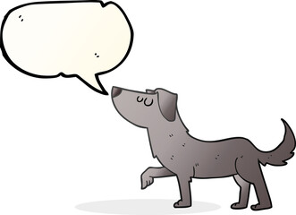 speech bubble cartoon dog