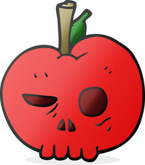 cartoon poison apple