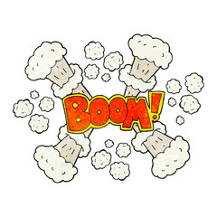 textured cartoon explosion
