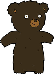 cute cartoon black bear