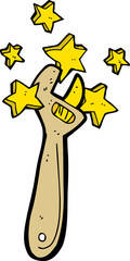 cartoon adjustable spanner