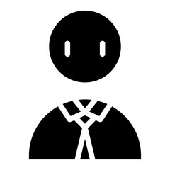 businessman glyph 