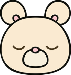 Obraz premium quirky hand drawn cartoon bear