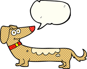 comic book speech bubble cartoon dog