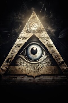 The All-Seeing Eye: Uncovering the Ancient Masonic Symbol and Its Connection with Religion, Occultism, and Mysterious Secrets: Generative AI