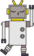 cute cartoon robot