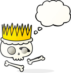 thought bubble cartoon crown